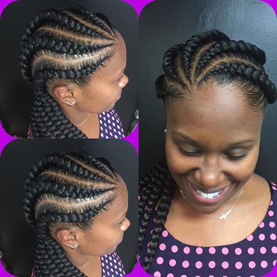 Trendy Ghana Weaving Hairstyles for Beautiful Ladies | Zaineey's Blog