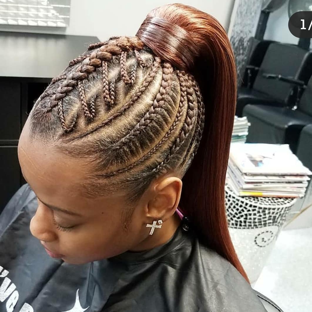braided ponytail hairstyles 2