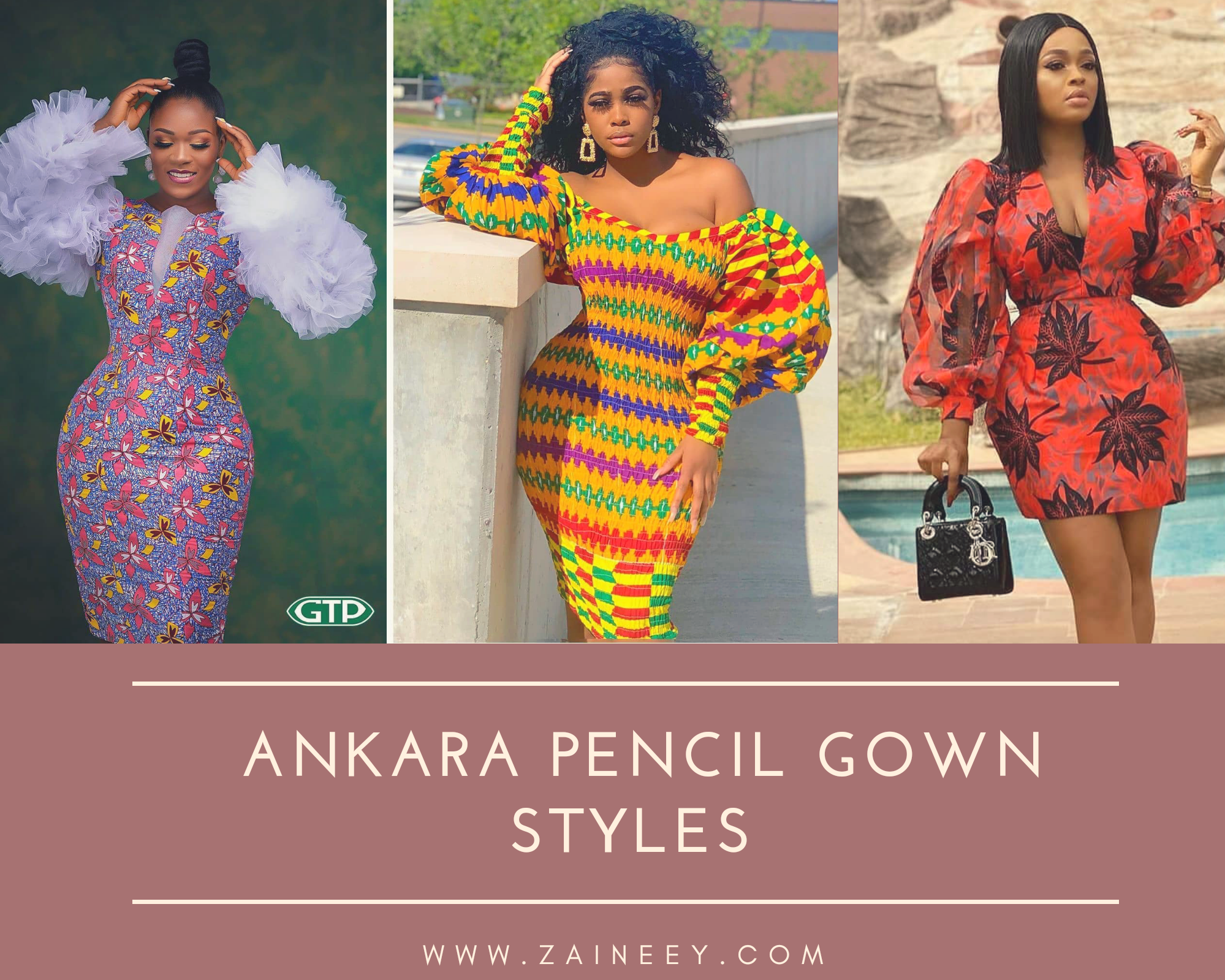 short pencil gown styles