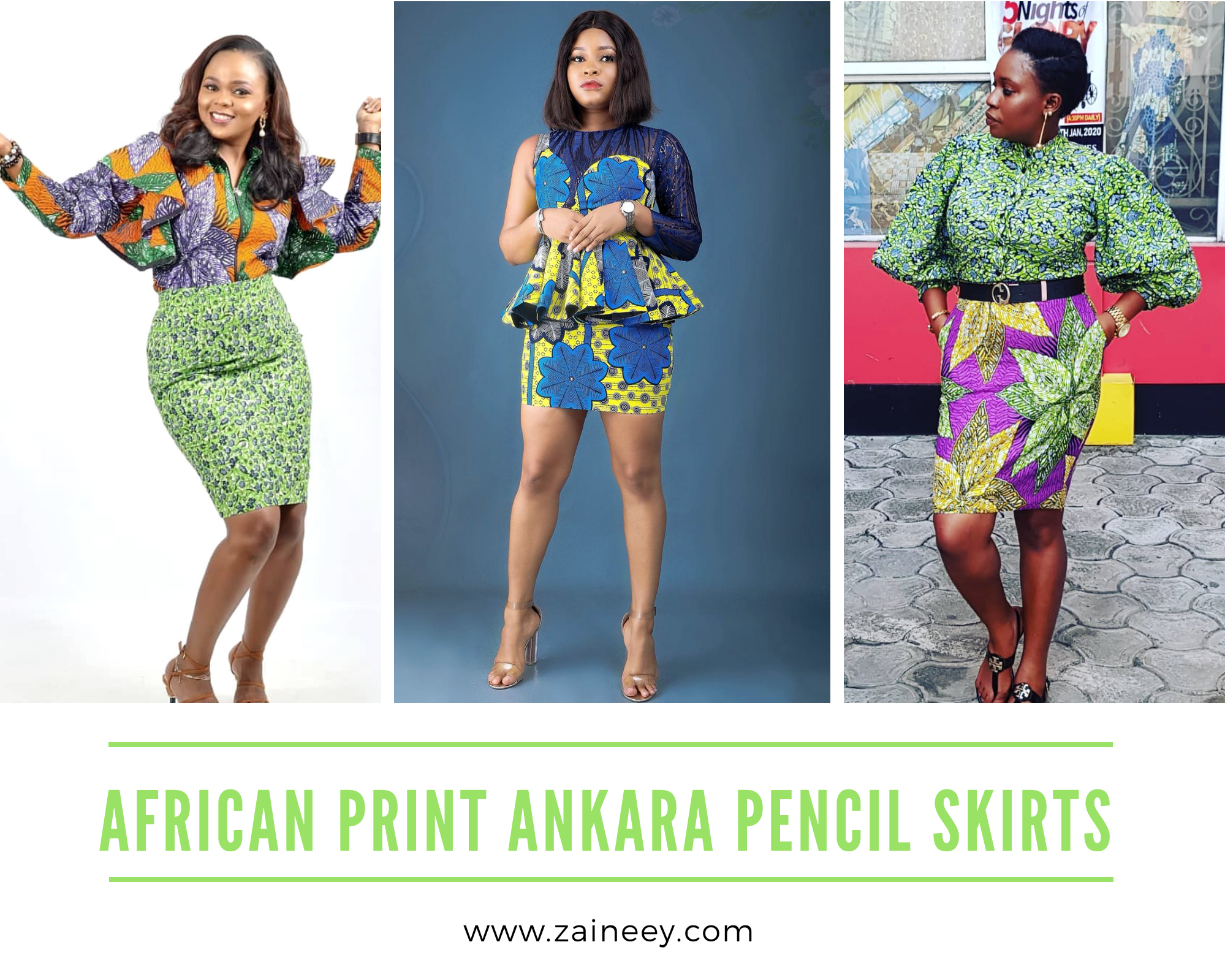 African print Ankara pencil skirts - Latest Styles for Ladies 