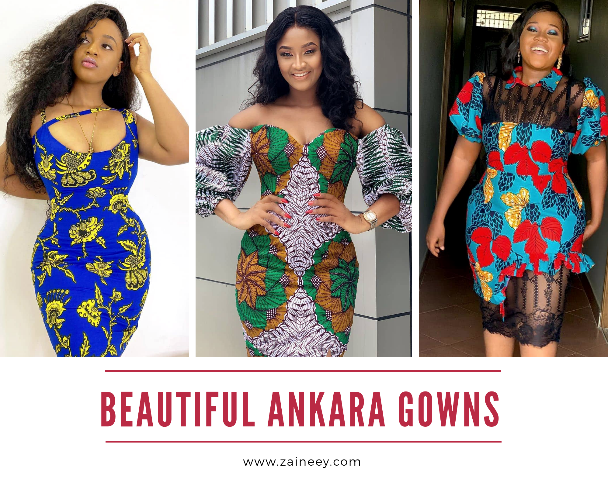 ankara gown styles for slim ladies