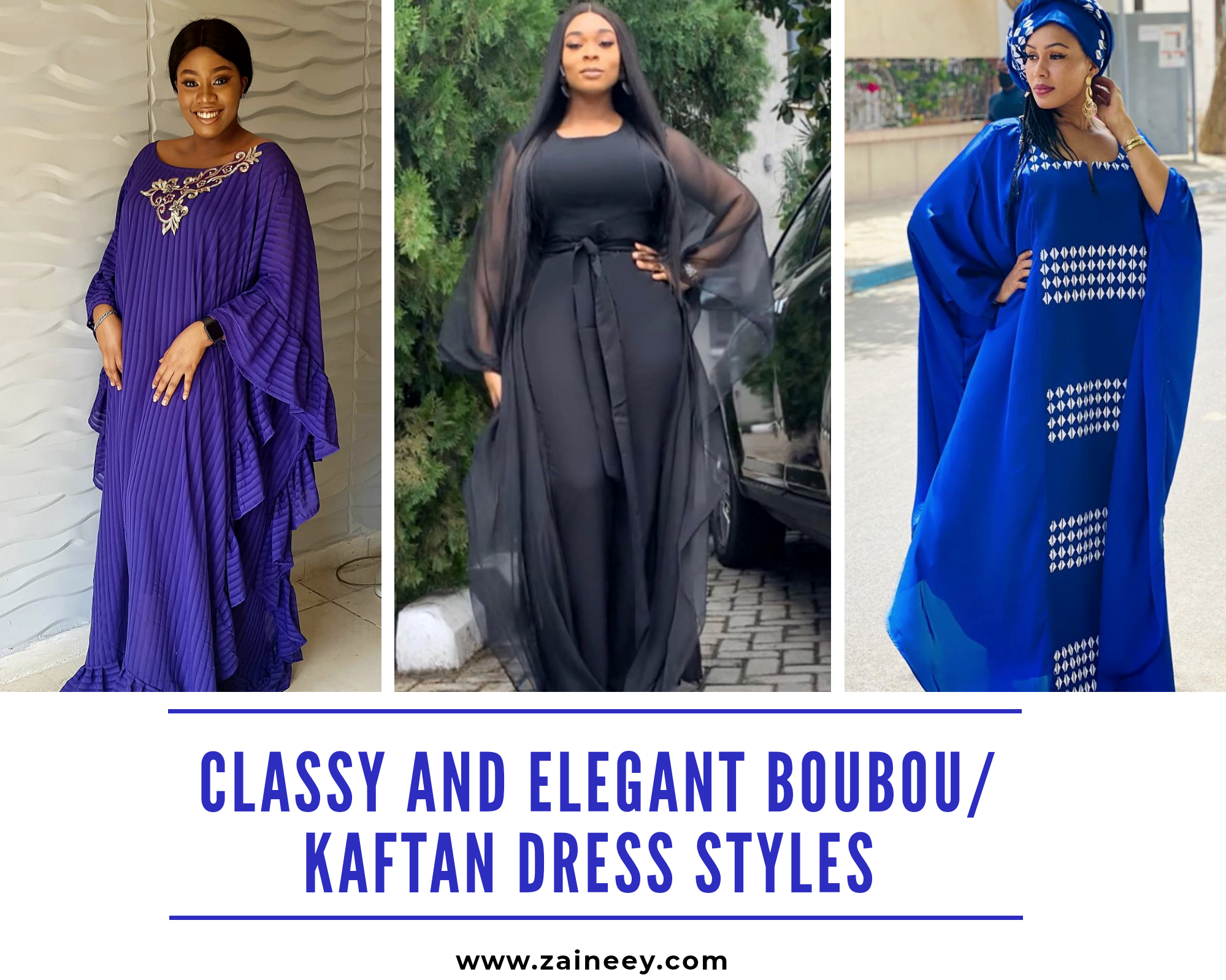 African Dresses and Styles: Classy and Elegant Boubou/Kaftan Dress Styles for Beautiful Ladies