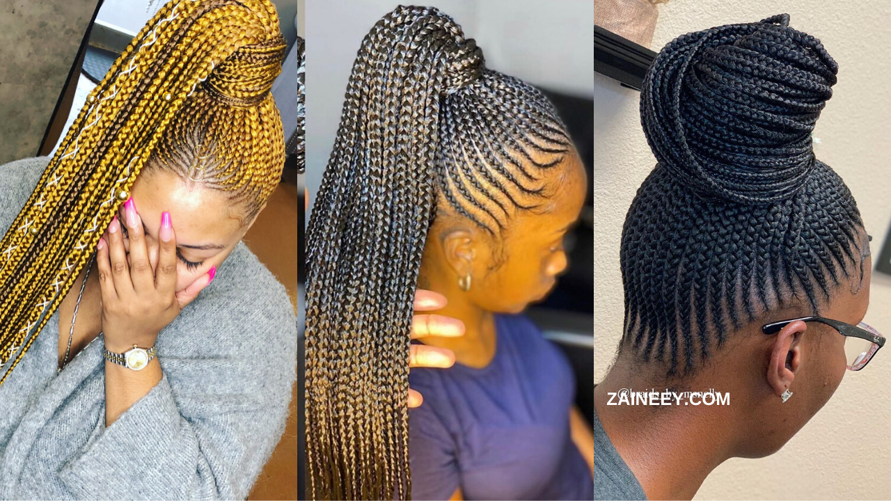 2022 Latest and Unique Ghana-Weaving Hairstyles. - Ladeey | Latest hair  braids, African braids, African braids hairstyles