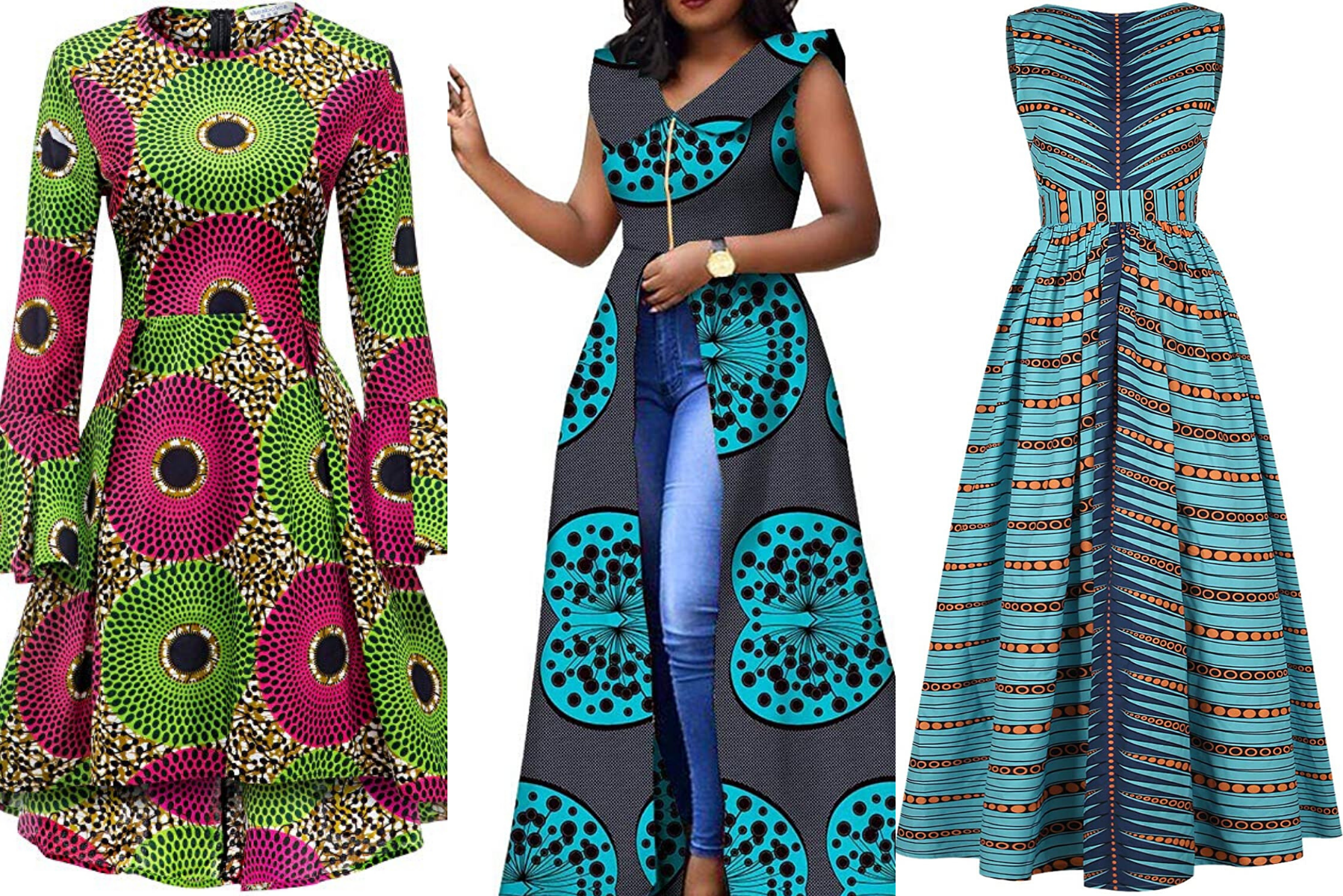 Top 20 Stylish African Print Dresses : Latest Styles For The