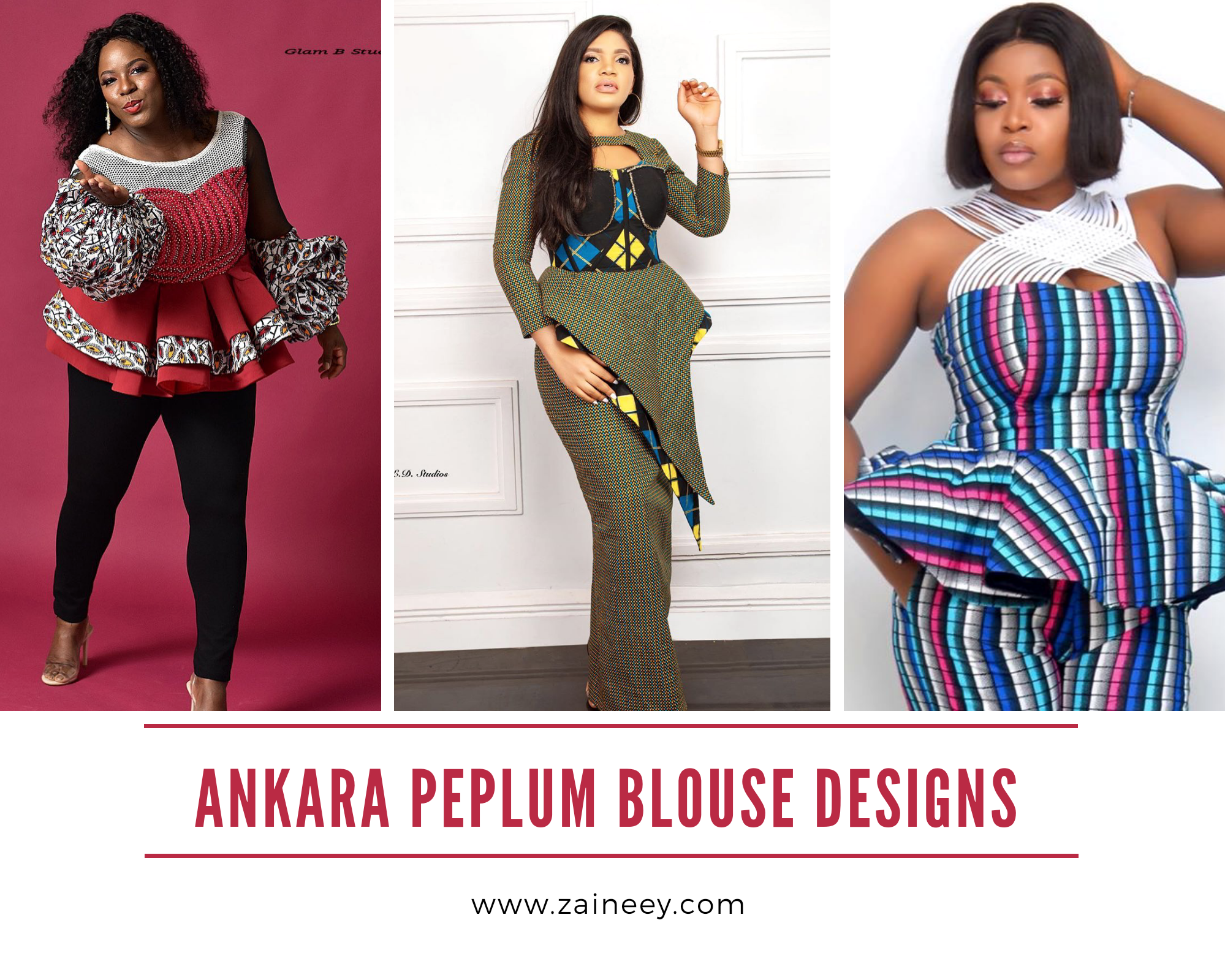 Ankara Peplum Blouse: Ankara Peplum Blouse Designs  for beautiful Ladies 