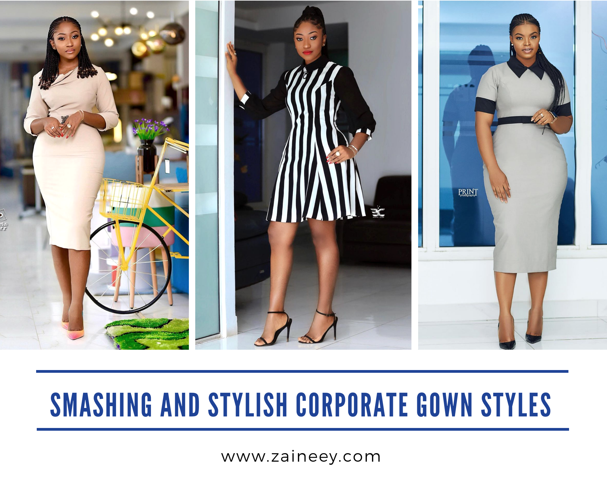 corporate office gown styles
