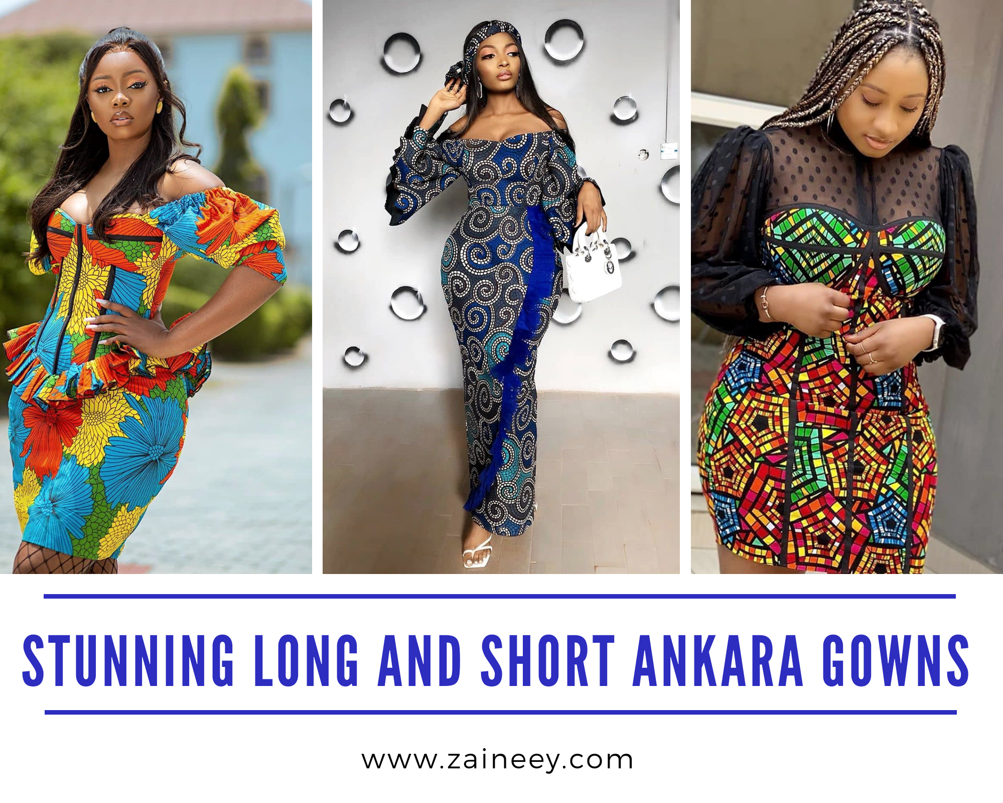 Ankara Gowns - Latest, Trendy, and Stunning long and short Ankara Gowns for Ladies