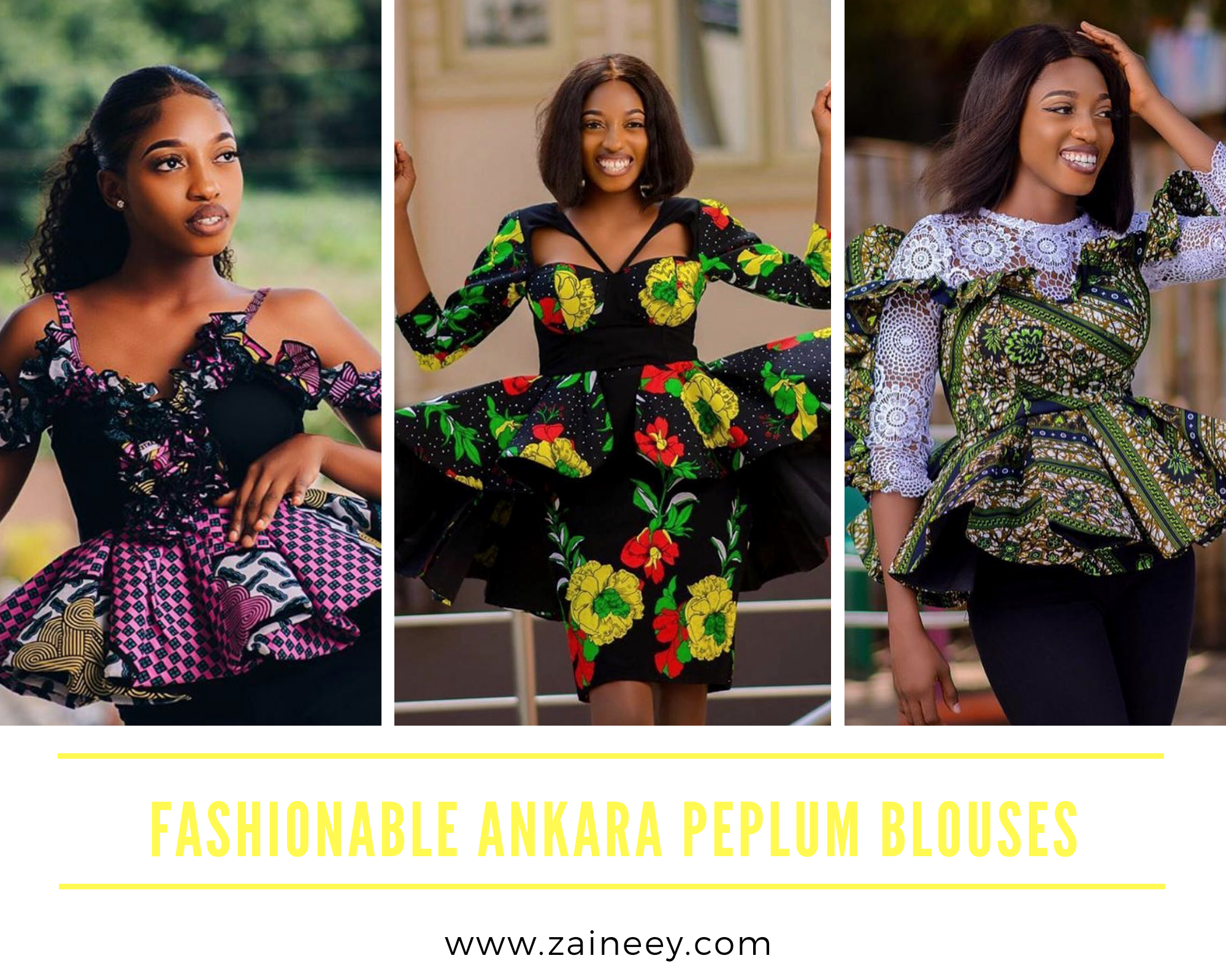 Ankara Peplum Blouse 2020: Beautiful and Fashionable Ankara Peplum Blouse for Elegant Ladies