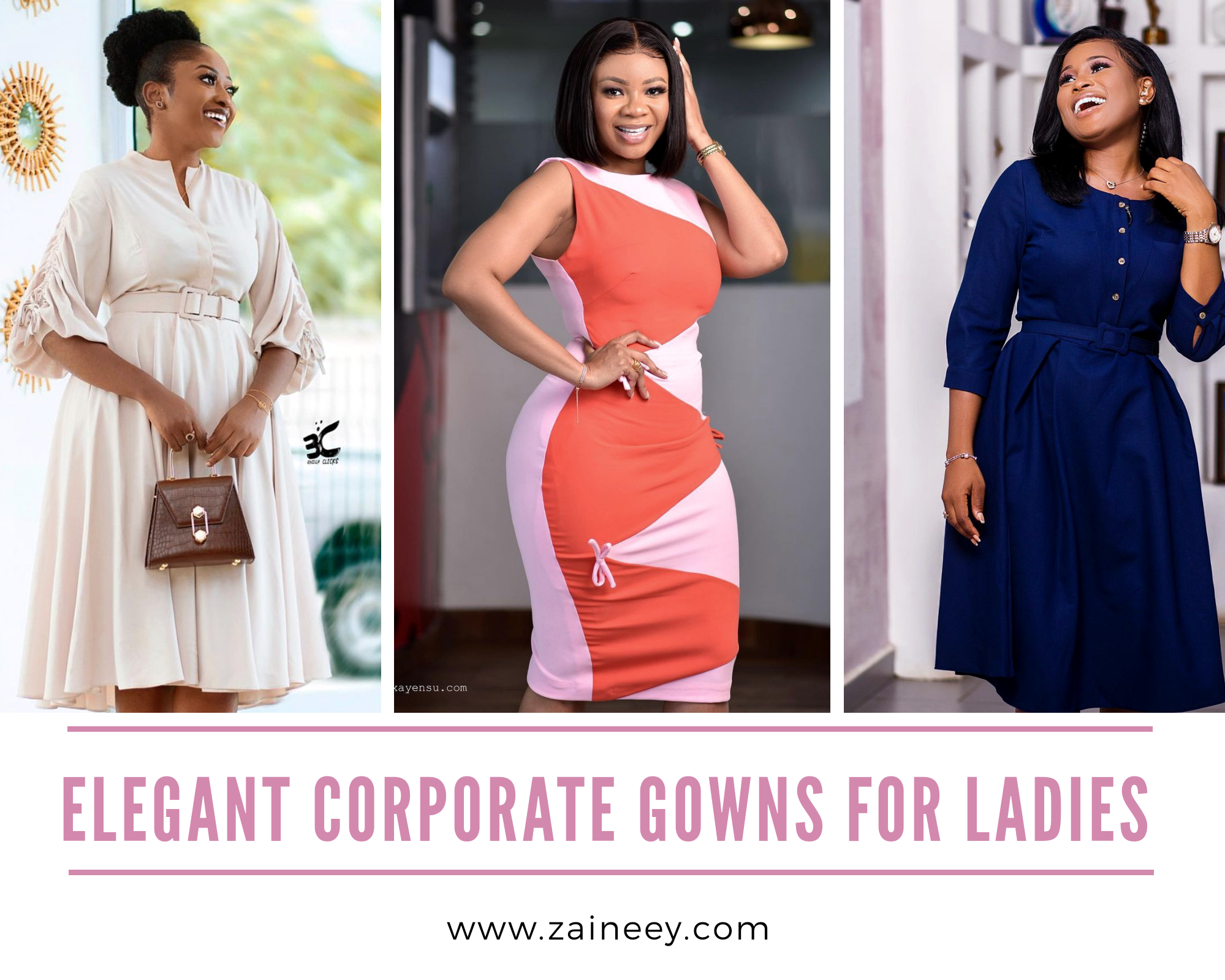 Stunning, Classy, and Elegant Corporate Gowns for Ladies.