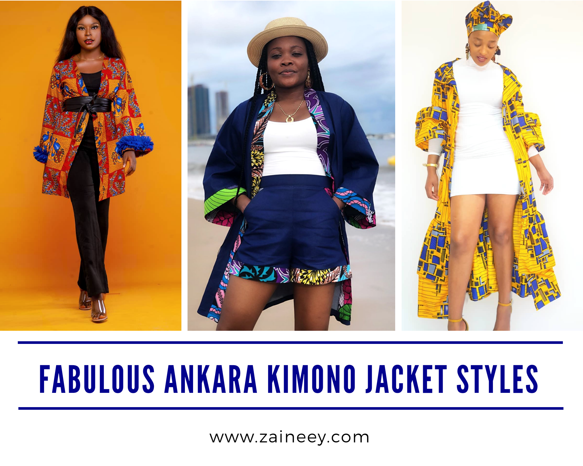 Trending, Fashionable, and Fabulous Ankara Kimono Jacket Styles for Ladies 2020