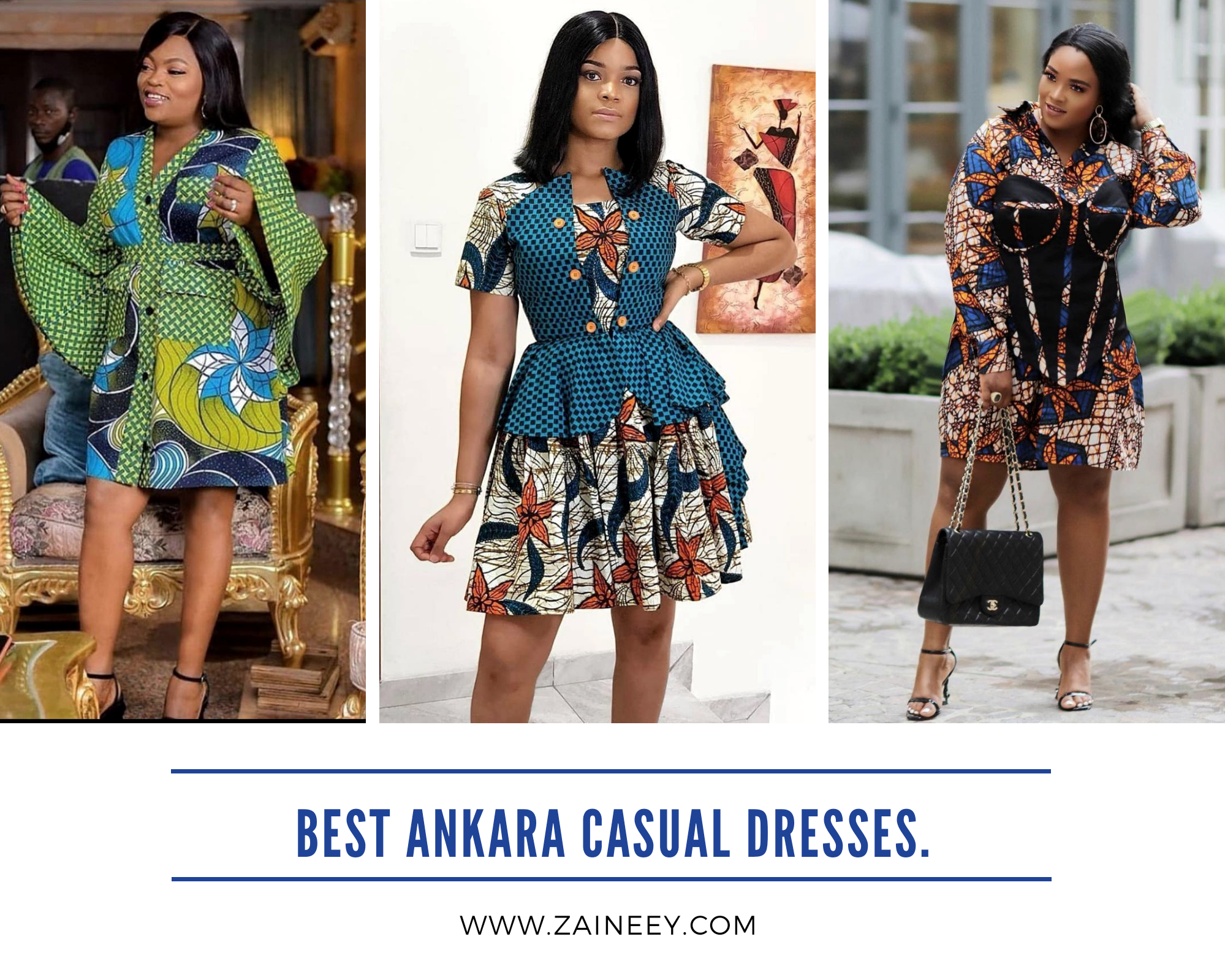Fashionable African Dresses of 2022: Best Ankara Casual Dresses | Zaineey's  Blog