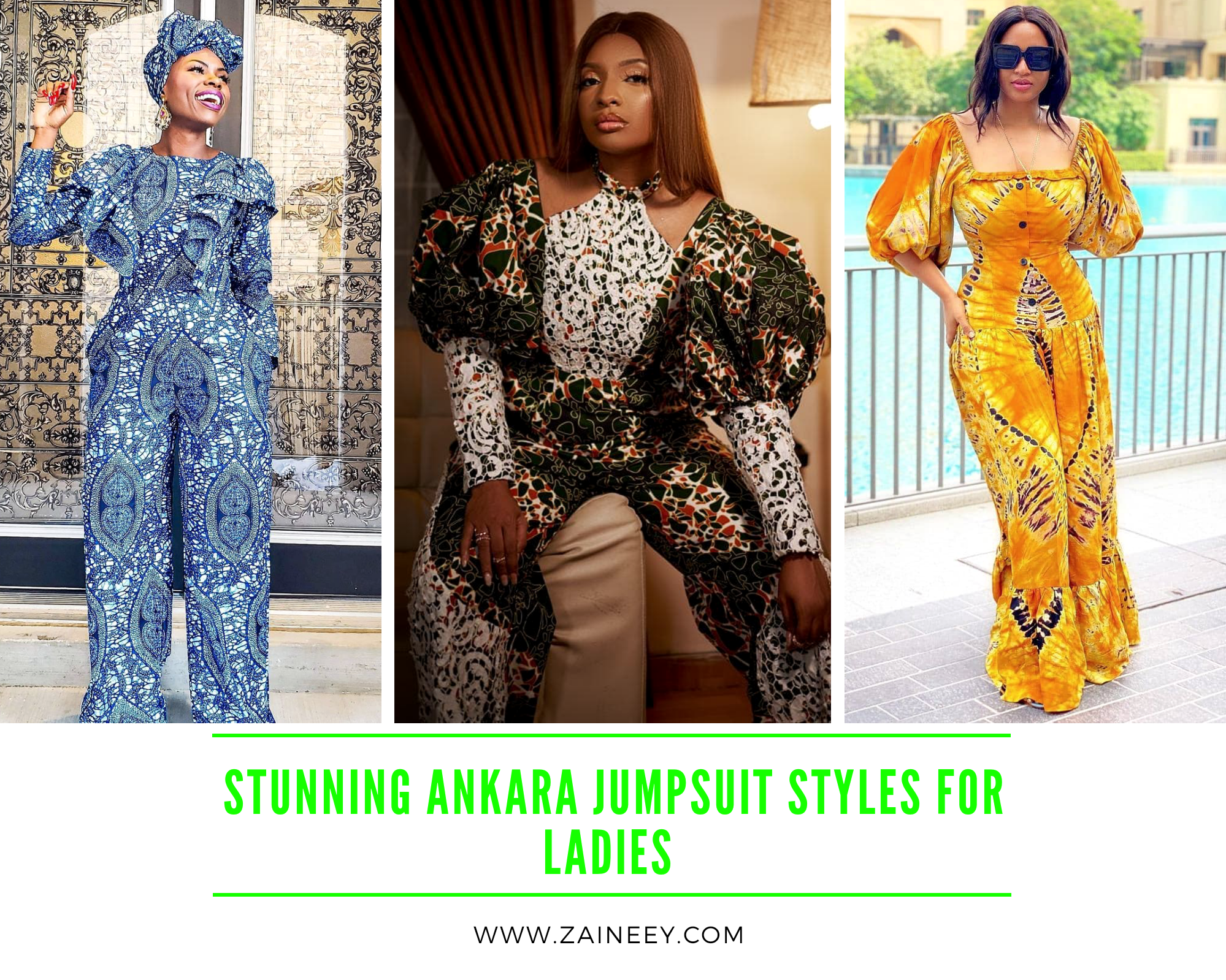 Latest, Trendy and Stunning Ankara Jumpsuit Styles For Ladies 2021