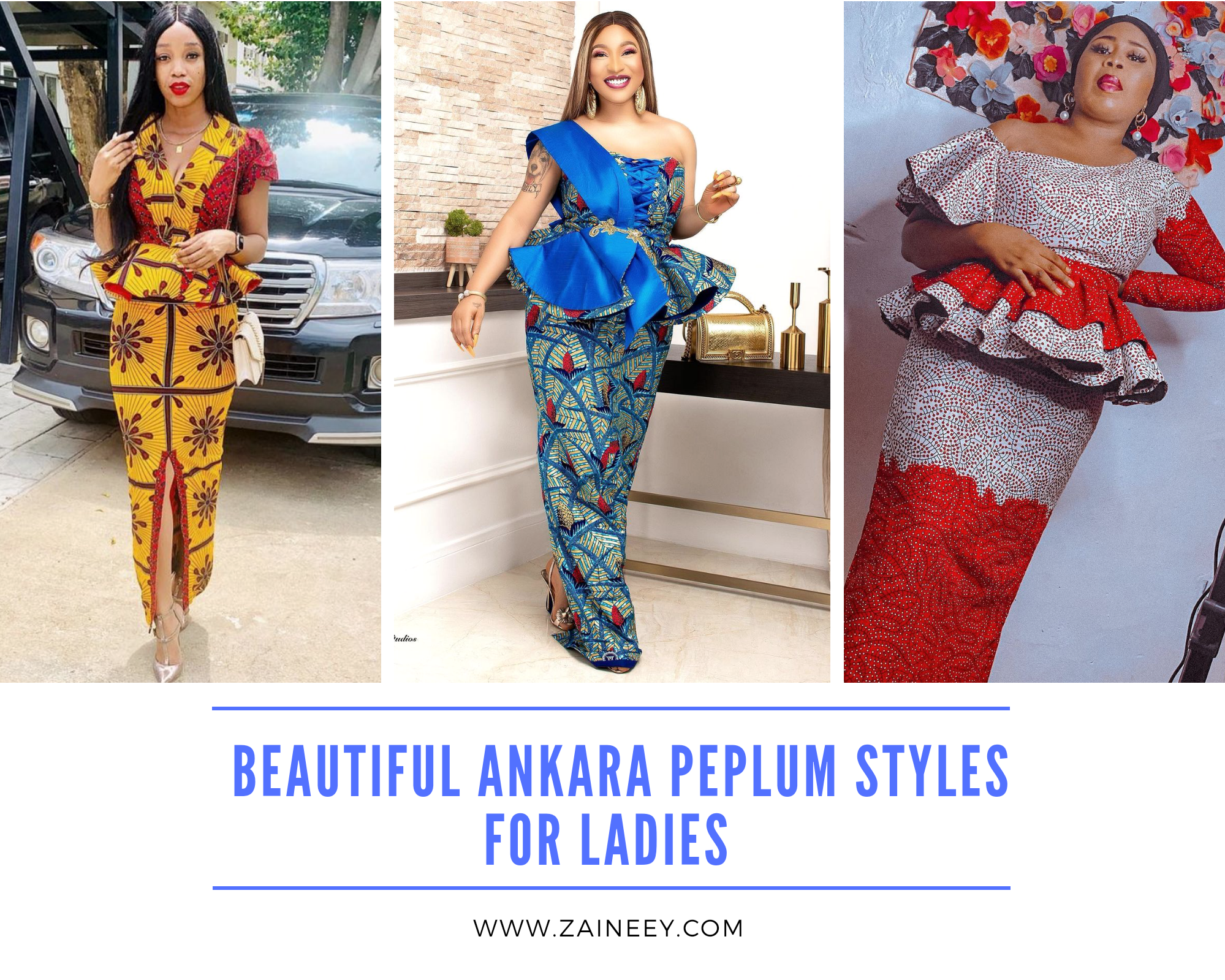 Ankara Peplum Styles for Ladies 2021