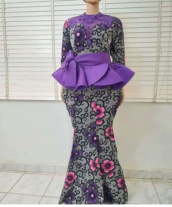 peplum ankara skirt and blouse 2021 2