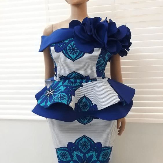 peplum ankara skirt and blouse 2021           