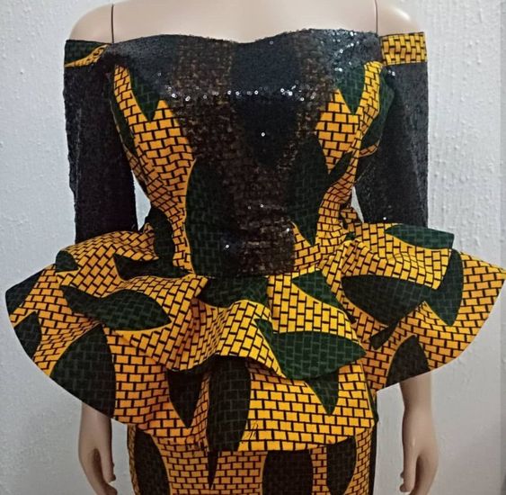 peplum ankara skirt and blouse 2021            for weddings