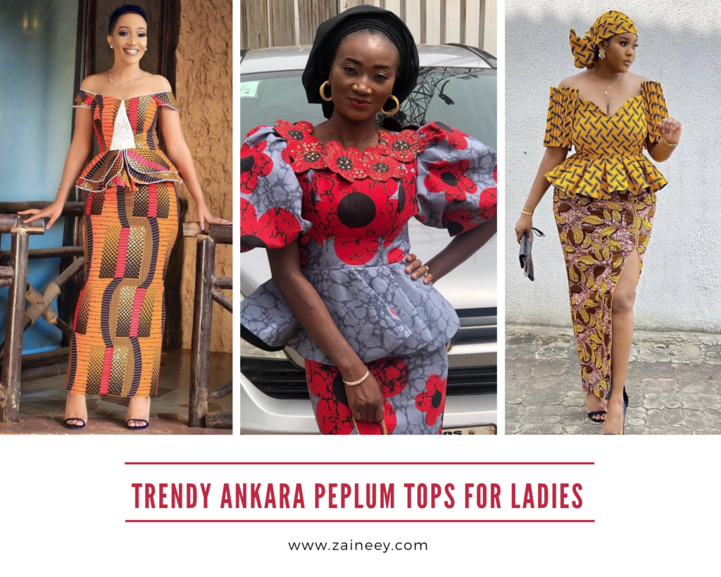Stylish, Beautiful, and Trendy Ankara Peplum Tops for ladies 2021