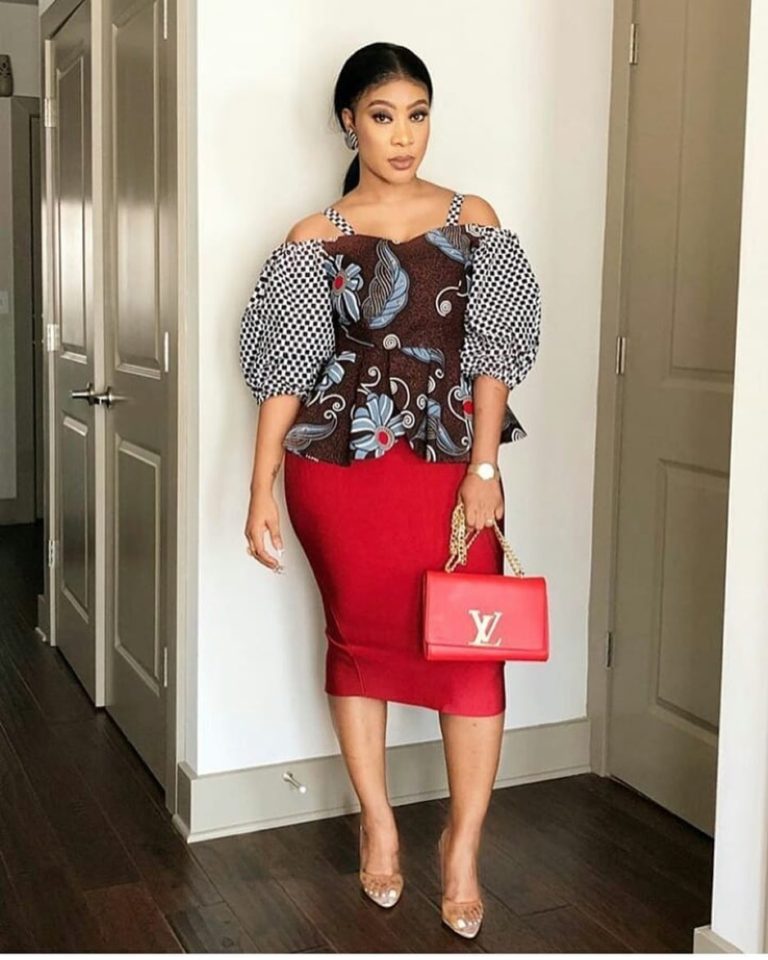 Unique, Elegant, and Beautiful Ankara Peplum Blouse styles for This ...