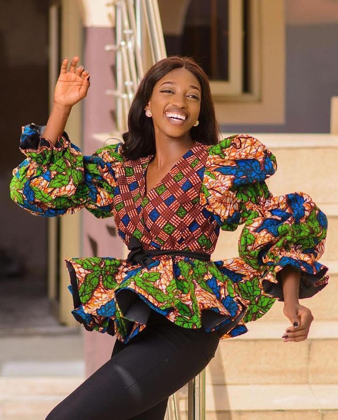Latest, Adorable, and Trending Ankara Blouses/Tops for Beautiful Ladies 2022