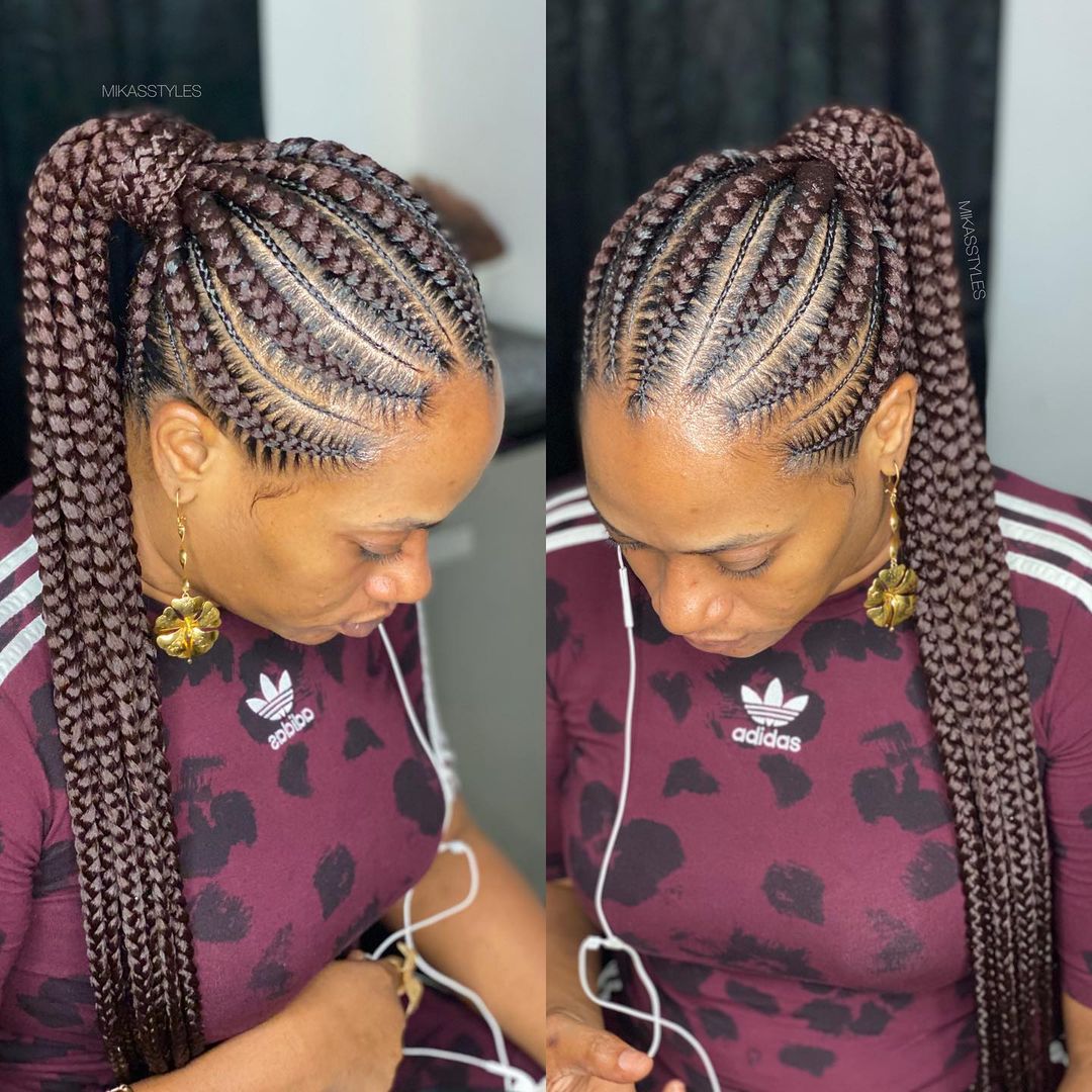 black braided ponytail hairstyles 10