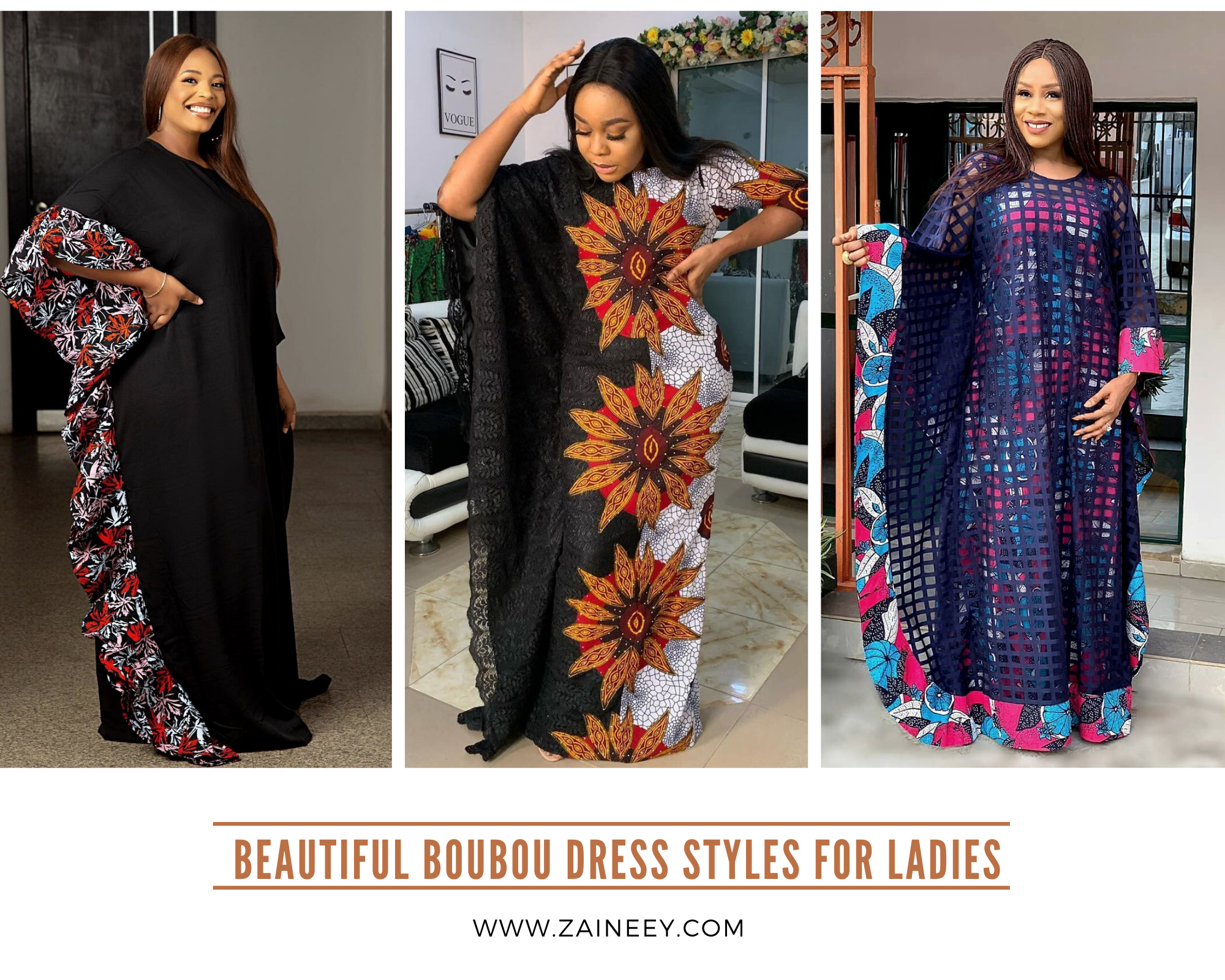 Exclusive, Trendy, and Beautiful Boubou Dress Styles for Ladies 2021