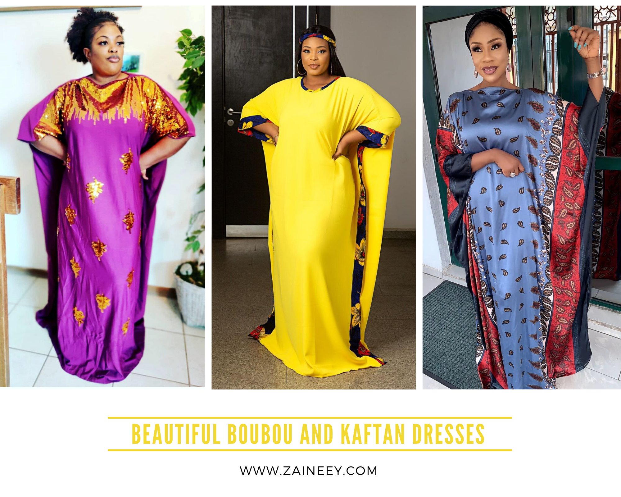 Simple and Beautiful Boubou and Kaftan Dresses 2021