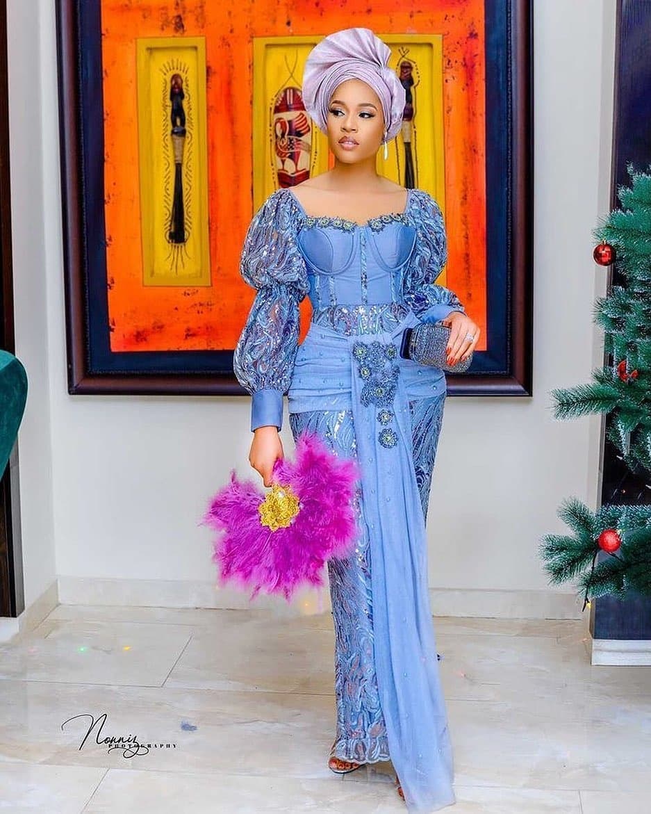 Most Glamorously Elegant and Stunning Asoebi and Lace Styles for