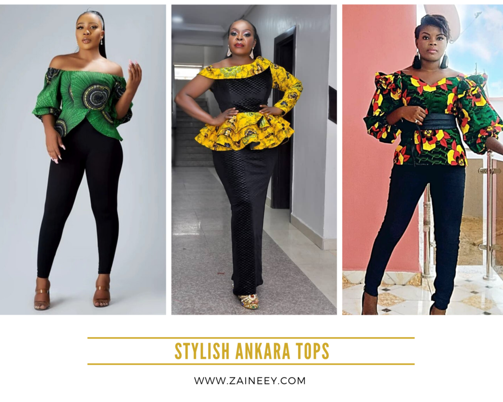 Stunning and Stylish Ankara Tops to wear with jeans