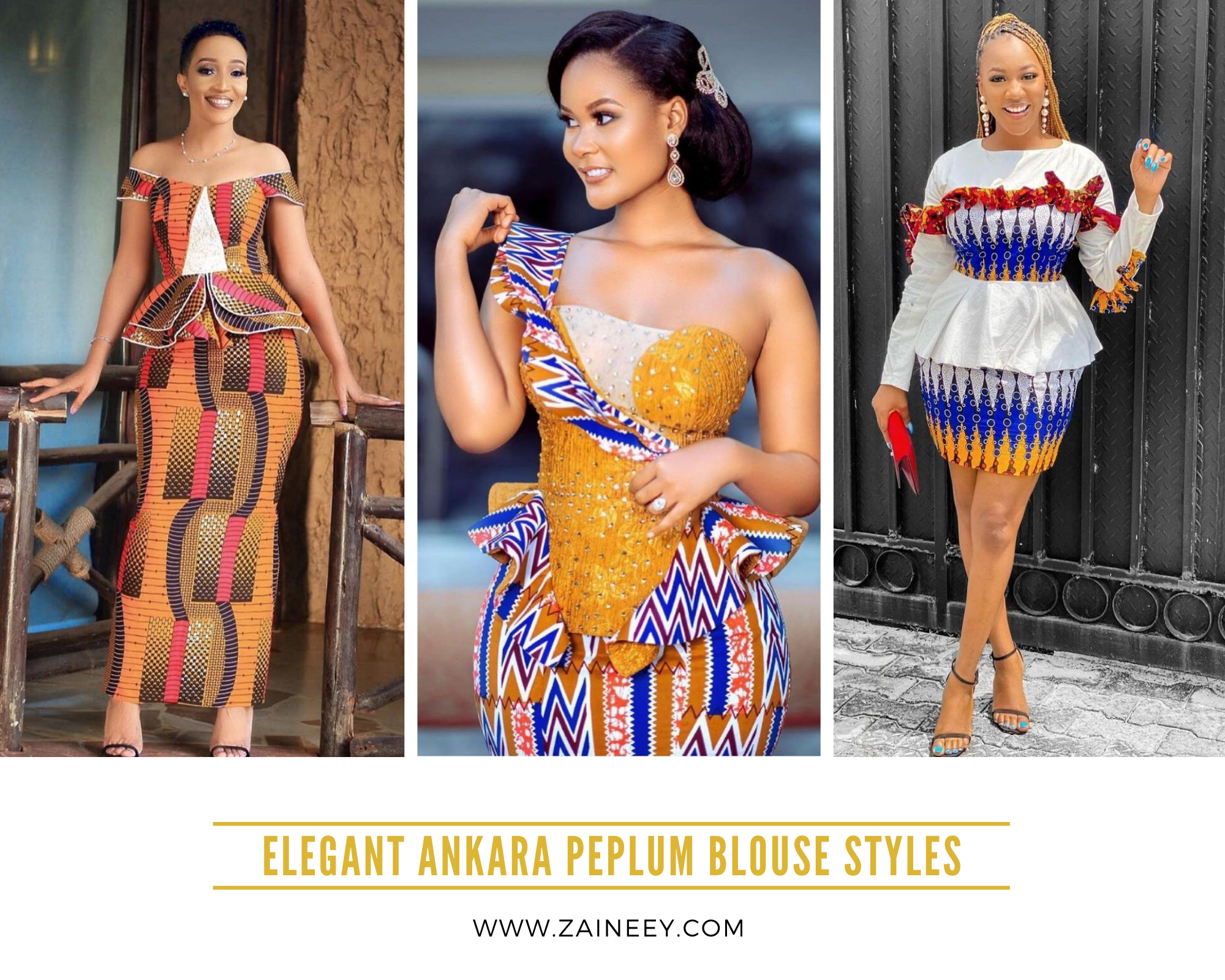 Latest, Stunning, Classic, and Elegant Ankara Peplum Blouse Styles 2021