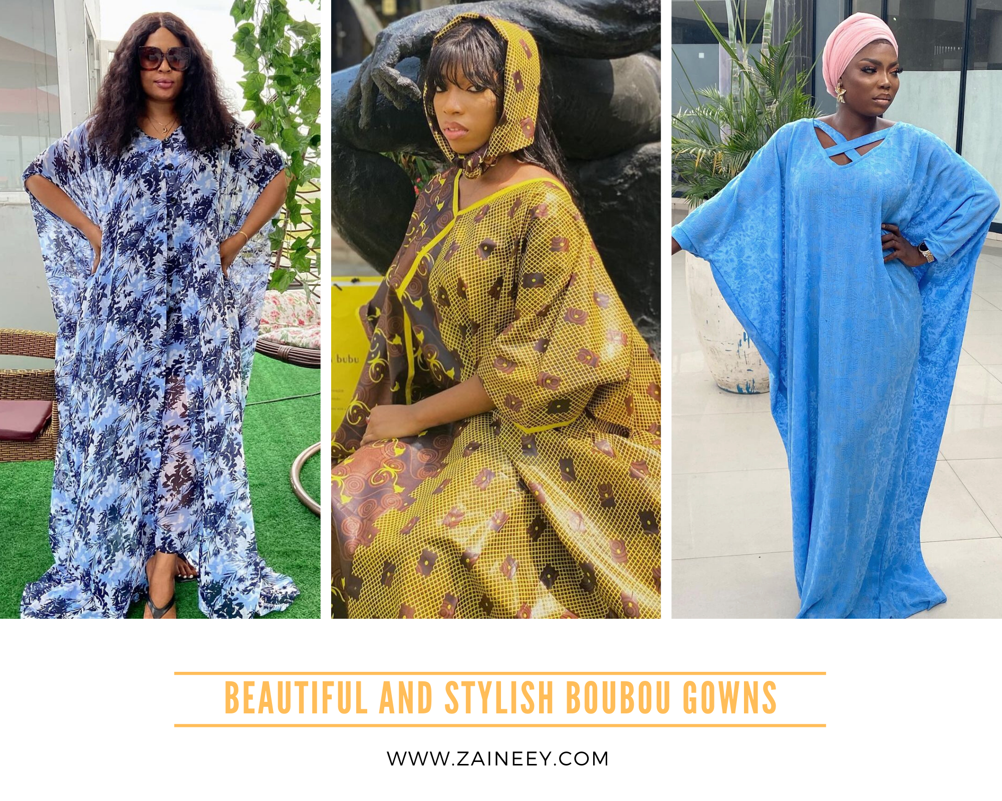Be the center of attraction by rocking these beautiful and stylish Boubou Gowns