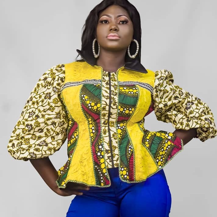 Latest, Beautiful, and Elegant Ankara Top Styles to Wear with Jeans ...