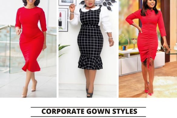 Latest and Simple Office Gown Styles | Zaineey's Blog