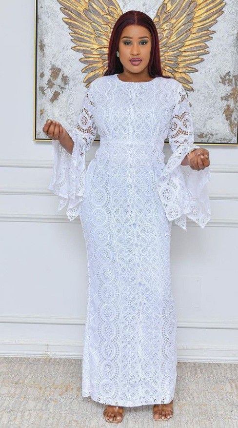 latest aso ebi white lace styles 2023 6
