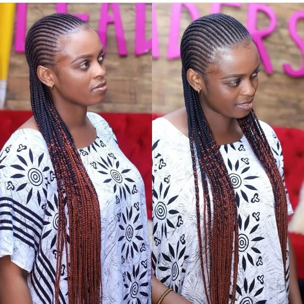 35 Beautiful Cornrow All-Back Styles For 2024 | ThriveNaija | Braided  cornrow hairstyles, Braided hairdo, Cornrow hairstyles