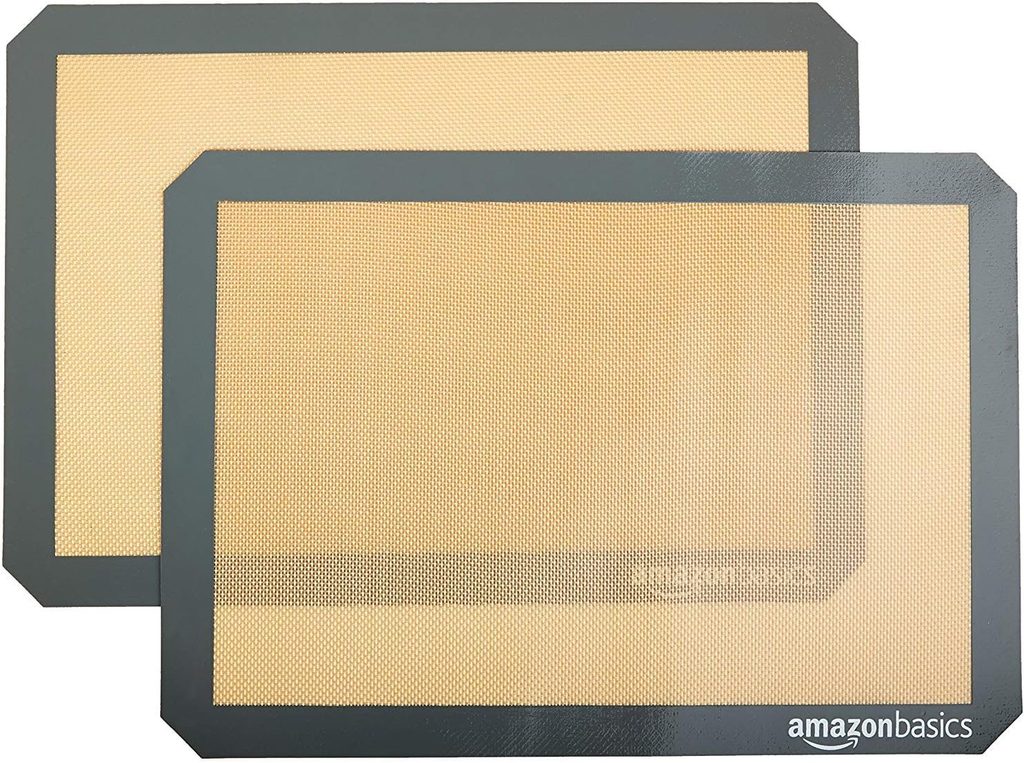 Amazon Basics silicone baking mats for reusable nonstick baking